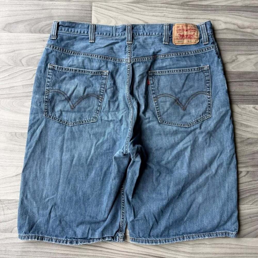 Levi's 569 Jorts Size 38 Blue Denim Loose Fit Y2K Shorts